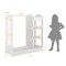 Kids Dress Up Storage Space with 2 Open Shelves and 2 Bottom Storage Layers